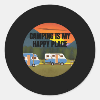 Sticker Rond Camg Caravan Camper Motorhome Tentes Caravan