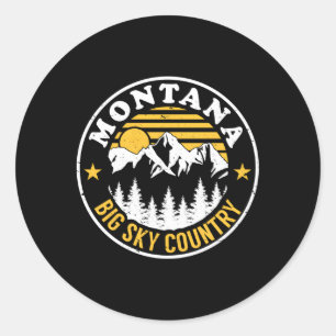 Sticker Rond Camg Montana Big Sky Country