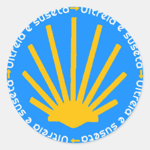 Sticker Rond Camino de Santiago