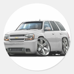 Sticker Rond Camion blanc Trailblazer