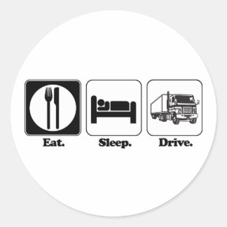 Sticker Rond camion d'alimentation