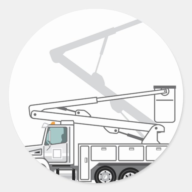 Sticker Rond Camion de service (Devant)