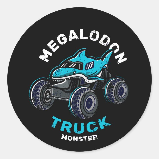 Sticker Rond camion monstre (Devant)