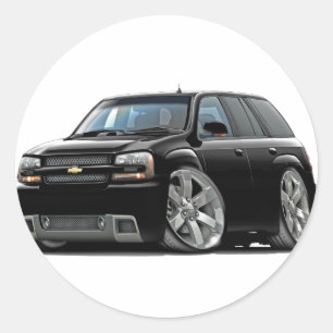 Sticker Rond Camion noir de pionnier