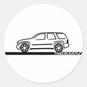 Sticker Rond Camion noir de pionnier