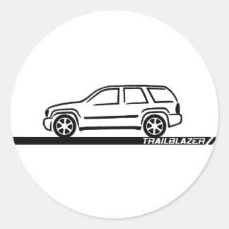 Sticker Rond Camion noir Trailblazer
