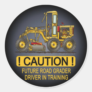Sticker Rond Camion pour enfants de conducteur de tracteur de r