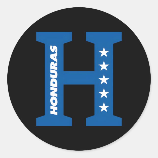 Sticker Rond Camisas De Honduras Camisas Catrachas Du Honduras (Devant)