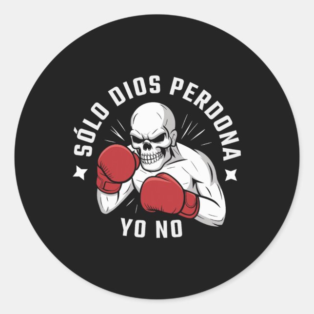 Sticker Rond Camiseta Sólo Dios Perdona (Devant)