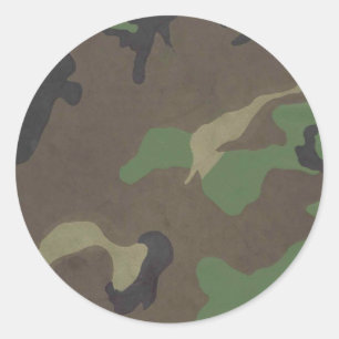 Sticker Rond Camo