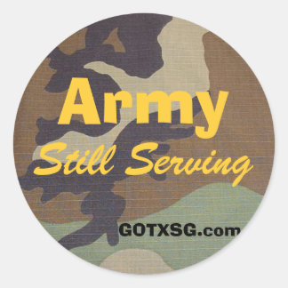 Sticker Rond camo de bois, Armée, toujours en service, GOTXSG.c