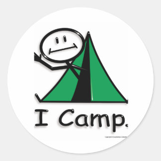 Sticker Rond Camp