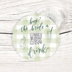 STICKER ROND CAMP BACH ACHETEZ LA BRIDE UN BON CODE QR