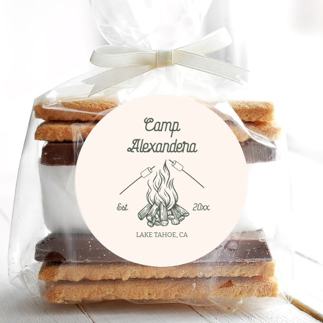 Sticker Rond Camp Bachelorette (Créateur téléchargé)