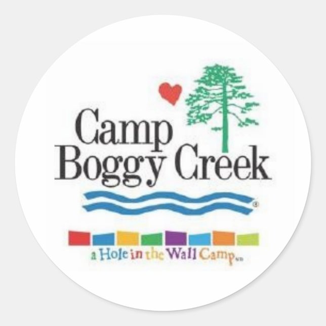 Sticker Rond Camp Boggy Creek (Devant)