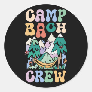Sticker Rond Camp de fête de fiançailles Camp de Bachelorette C