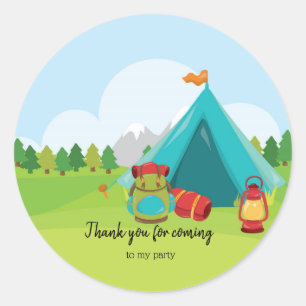 Sticker Rond Camp d'été