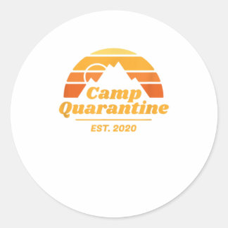 Sticker Rond Camp Quarantine 2020 TShirt
