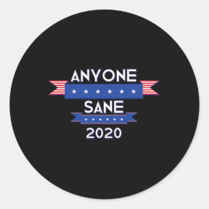 Sticker Rond Campagne de protestation politique anti-Trump de q