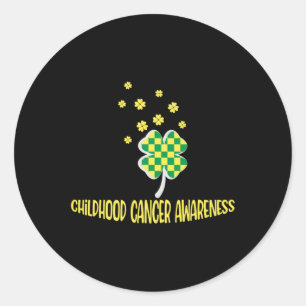 Sticker Rond Campagne de sensibilisation au cancer chez les enf