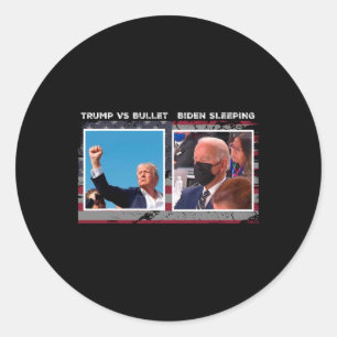 Sticker Rond Campagne électorale Usa 2024 trump Vs Balle
