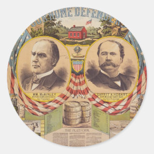 Sticker Rond Campagne présidentielle du parti républicain vinta