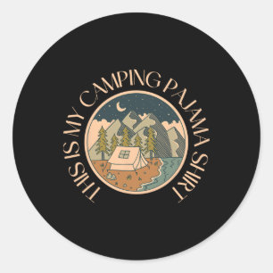 Sticker Rond Camping-car drôle Bon trekking Extérieur C'est mon