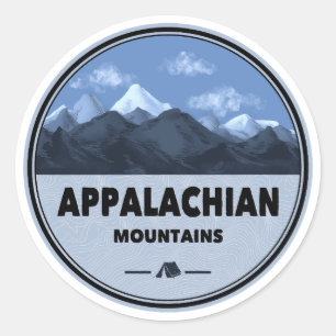 Sticker Rond Camping des Appalaches