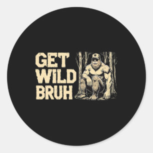 Sticker Rond Camping Randonnée Escalade Bigfoot Plein Air Deven