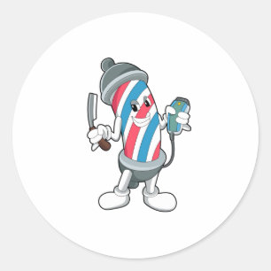 Sticker Rond Can as Hairtravh Razor