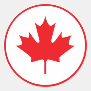 Sticker Rond Canada