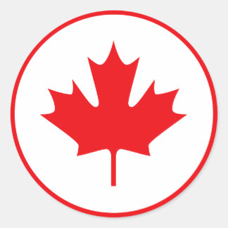 Sticker Rond Canada