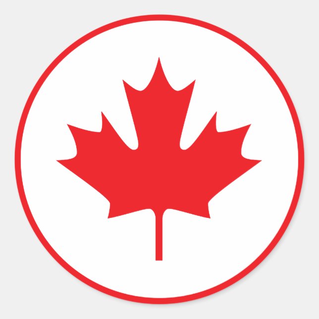 Sticker Rond Canada (Devant)