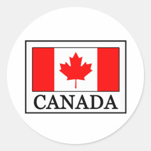Sticker Rond Canada
