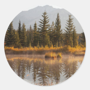 Sticker Rond Canada, Alberta, parc national de Jasper