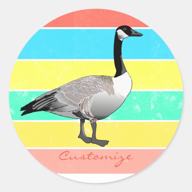 Sticker Rond Canada Goose multicolore Sun Thunder_Cove (Devant)