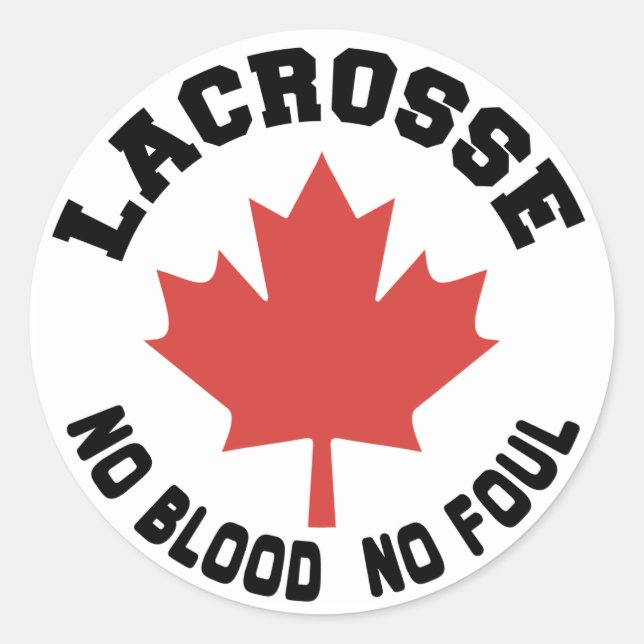 Sticker Rond Canada Lacrosse (Devant)