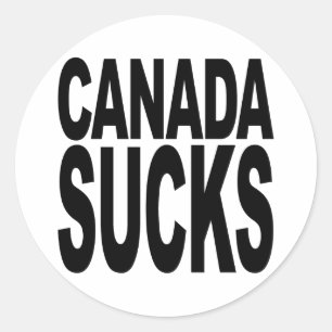 Sticker Rond Canada Sucks
