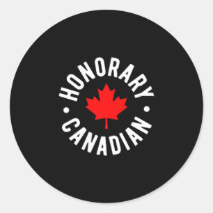 Sticker Rond Canadien honoraire de la Fête du Canada Canadien