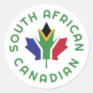 Sticker Rond Canadien Sud-Africain