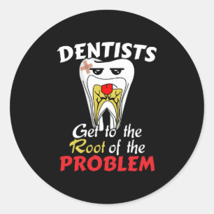 Sticker Rond Canal racine pour dentiste - Jeu de cavité pour de