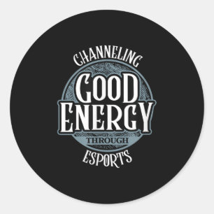 Sticker Rond Canalisation de bonne énergie par Esports - Vidéo