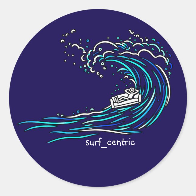 Sticker Rond Canapé Surfing (Devant)