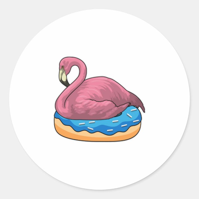 Sticker Rond Canard avec Donut (Devant)
