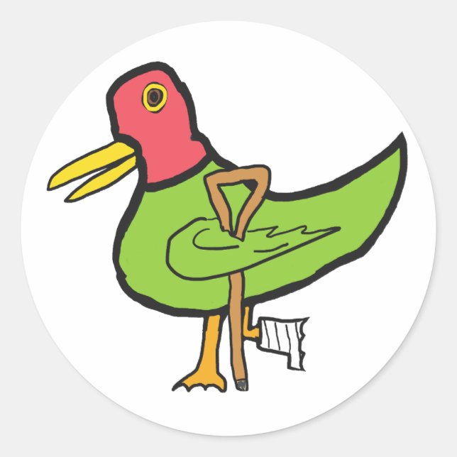 Sticker Rond Canard Boiteux (Devant)
