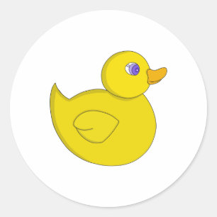 Sticker Rond Canard en caoutchouc