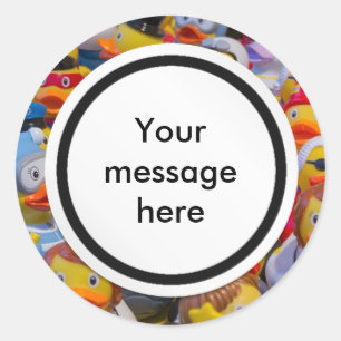 Sticker Rond Canards