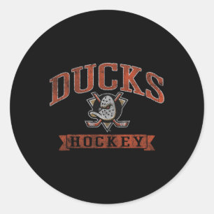 Sticker Rond Canards d'Anaheim Vintage Hockey Nhl Sous Licence