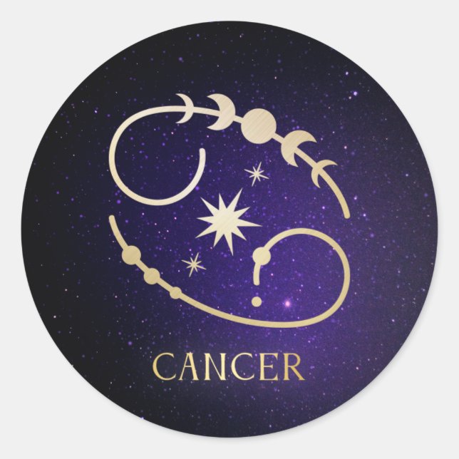 Sticker Rond Cancer (Devant)