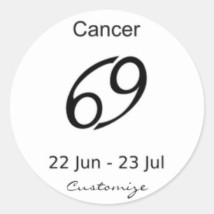 Sticker Rond Cancer 69 Symbole zodiaque Thunder_Cove
